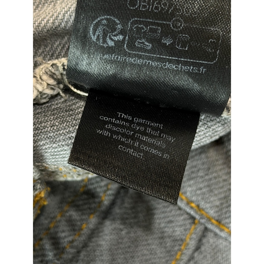 Free People Barrel Jean Womens SZ 28 Gray Lucky You Mid Rise Button Fly Cropped - Picture 5 of 16